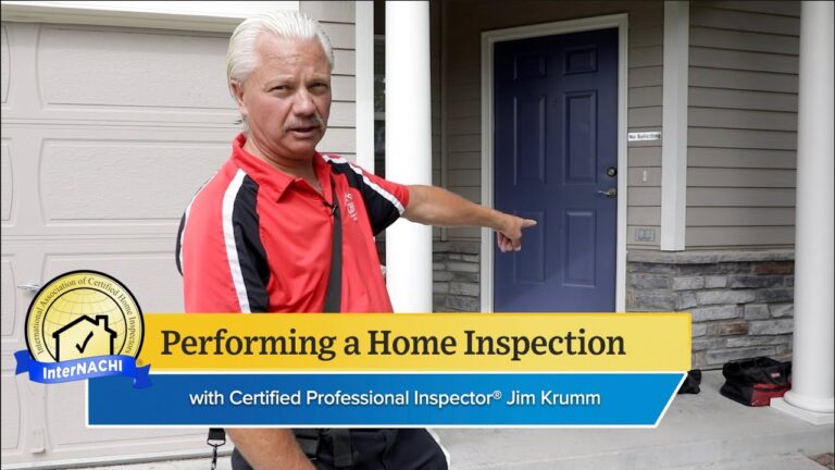 Conducting a Home Inspection with InterNACHI® Certified Professional Inspector Jim Krumm
