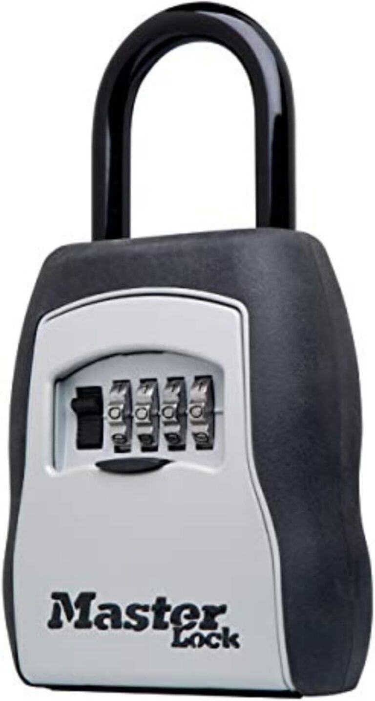 Portable Outdoor Key Lock Box, Resettable Code