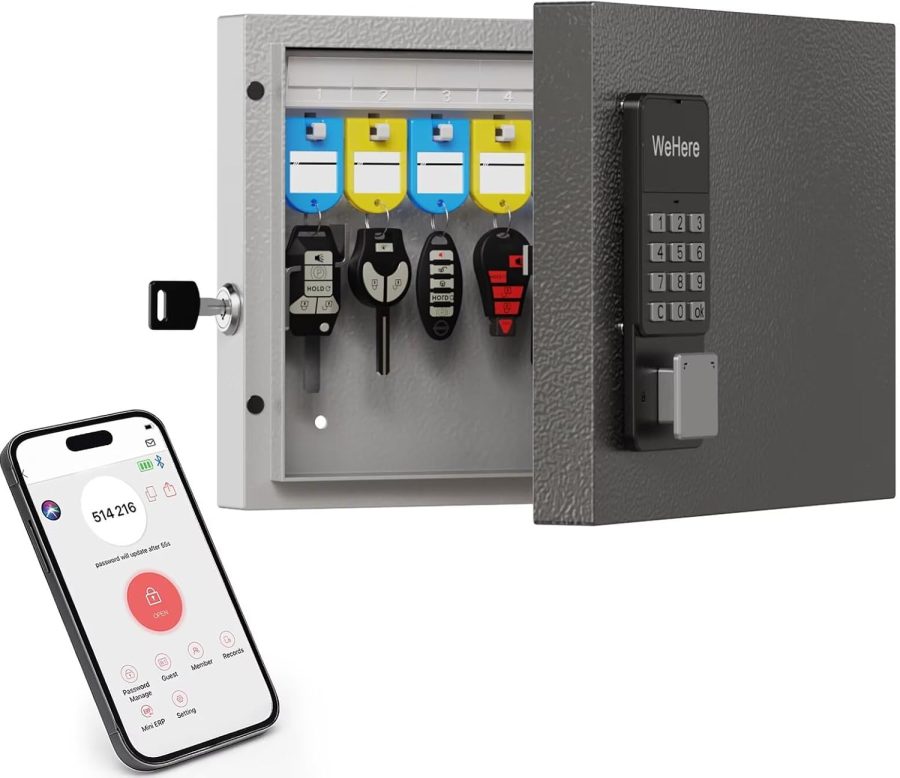 Smart Key Lock Box, Bluetooth & Wi-Fi Enabled